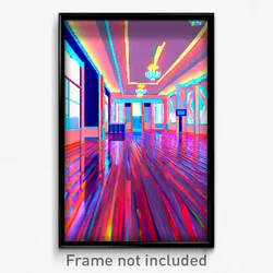 Pixel Art Poster - Normal Ballroom (8 Bit Psychedelic Trippy Video Game Print)