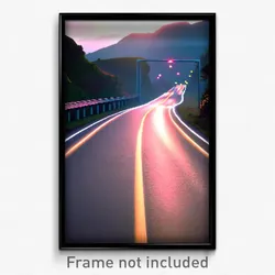 Pixel Art Poster - Little Highway (8 Bit Psychedelic Trippy Video Game Print)