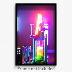 Pixel Art Poster - Long Blender (8 Bit Psychedelic Trippy Video Game Print)