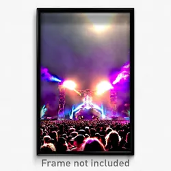 Pixel Art Poster - Thunderous Fest (8 Bit Psychedelic Trippy Video Game Print)