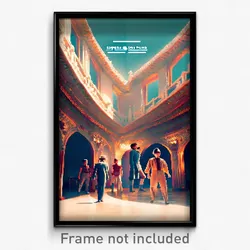 Pixel Art Poster - Superb Pound (8 Bit Psychedelic Trippy Video Game Print)