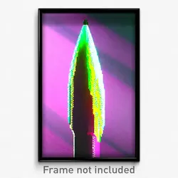 Pixel Art Poster - Unkempt Spike (8 Bit Psychedelic Trippy Video Game Print)