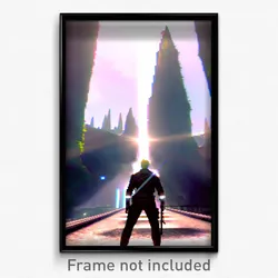 Pixel Art Poster - Virtual Pike (8 Bit Psychedelic Trippy Video Game Print)