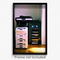 Pixel Art Poster - Vacant Printer (8 Bit Psychedelic Trippy Video Game Print)