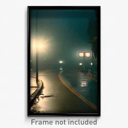 Pixel Art Poster - Murky Intersection (8 Bit Psychedelic Video Game Print)