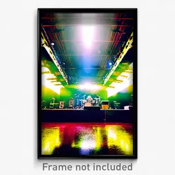 Pixel Art Poster - Dangerous Music Venue (8 Bit Psychedelic Video Game Print)