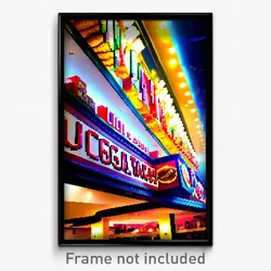 Pixel Art Poster - Colossal Tacos (8 Bit Psychedelic Trippy Video Game Print)