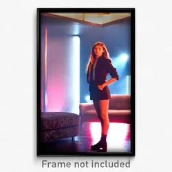 Pixel Art Poster - Tall Couch (8 Bit Psychedelic Trippy Weird Video Game Print)