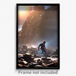 Pixel Art Poster - Rich Earthquake (8 Bit Psychedelic Trippy Video Game Print)