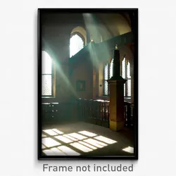 Pixel Art Poster - Unique Rectory (8 Bit Psychedelic Trippy Video Game Print)