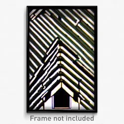 Pixel Art Poster - Striped Dormer (8 Bit Psychedelic Trippy Video Game Print)