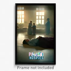 Pixel Art Poster - Pleasant Hospice (8 Bit Psychedelic Trippy Video Game Print)