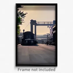 Pixel Art Poster - Steel Mews (8 Bit Psychedelic Trippy Weird Video Game Print)