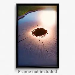 Pixel Art Poster - Complicated Sinkhole (8 Bit Psychedelic Video Game Print)