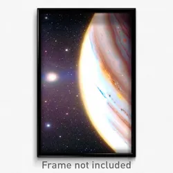 Pixel Art Poster - Distant Jupiter (8 Bit Psychedelic Trippy Video Game Print)