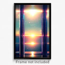 Pixel Art Poster - Lovely Dream (8 Bit Psychedelic Trippy Video Game Print)