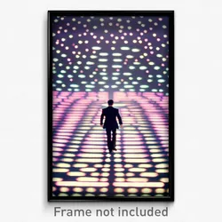 Pixel Art Poster - Pleasant Matrix (8 Bit Psychedelic Trippy Video Game Print)