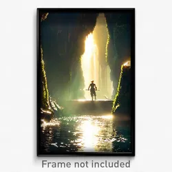 Pixel Art Poster - Slim Grotto (8 Bit Psychedelic Trippy Weird Video Game Print)