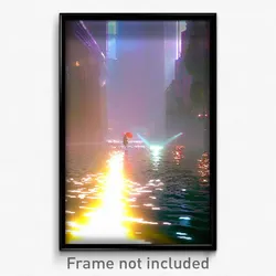 Pixel Art Poster - Imaginative Flood (8 Bit Psychedelic Trippy Video Game Print)
