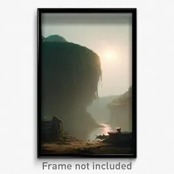 Pixel Art Poster - Murky Dell (8 Bit Psychedelic Trippy Weird Video Game Print)