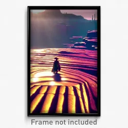 Pixel Art Poster - Shiny Mesa (8 Bit Psychedelic Trippy Weird Video Game Print)