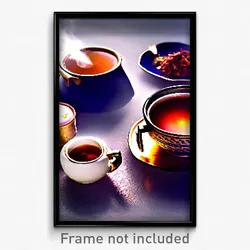 Pixel Art Poster - Remarkable Hot Tea (8 Bit Psychedelic Video Game Print)