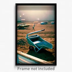 Pixel Art Poster - Buzzing Barrow (8 Bit Psychedelic Trippy Video Game Print)