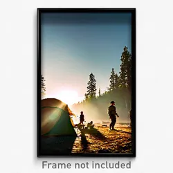 Pixel Art Poster - Active Camp (8 Bit Psychedelic Trippy Weird Video Game Print)