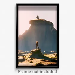 Pixel Art Poster - Enormous Outcropping (8 Bit Psychedelic Video Game Print)