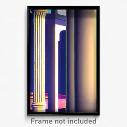 Pixel Art Poster - Droopy Column (8 Bit Psychedelic Trippy Video Game Print)