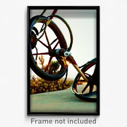Pixel Art Poster - Dry Wheels (8 Bit Psychedelic Trippy Weird Video Game Print)