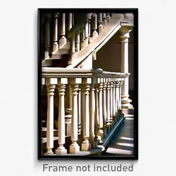 Pixel Art Poster - Coarse Balustrade (8 Bit Psychedelic Trippy Video Game Print)