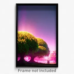 Pixel Art Poster - Pure Copse (8 Bit Psychedelic Trippy Weird Video Game Print)