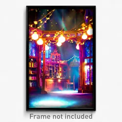 Pixel Art Poster - Enchanted Haberdashery (8 Bit Psychedelic Video Game Print)