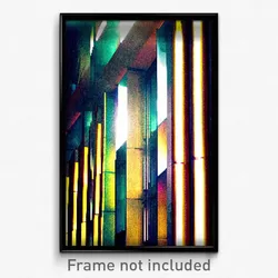 Pixel Art Poster - Grand Mexico City (8 Bit Psychedelic Trippy Video Game Print)
