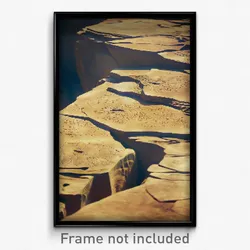 Pixel Art Poster - Mushy Petroglyphs (8 Bit Psychedelic Trippy Video Game Print)
