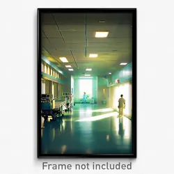 Pixel Art Poster - Bountiful Hospital (8 Bit Psychedelic Video Game Print)