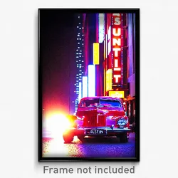 Pixel Art Poster - Unusual Austin (8 Bit Psychedelic Trippy Video Game Print)