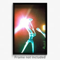 Pixel Art Poster - Acclaimed Plastic (8 Bit Psychedelic Trippy Video Game Print)