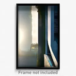 Pixel Art Poster - Modern Reservoir (8 Bit Psychedelic Trippy Video Game Print)