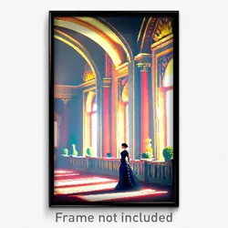 Pixel Art Poster - Elegant Province (8 Bit Psychedelic Trippy Video Game Print)