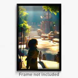 Pixel Art Poster - Made Up Zoo (8 Bit Psychedelic Trippy Weird Video Game Print)