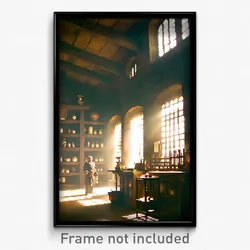Pixel Art Poster - Unknown Apothecary (8 Bit Psychedelic Video Game Print)