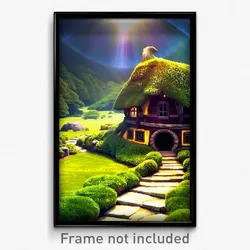 Pixel Art Poster - Large Shire (8 Bit Psychedelic Trippy Weird Video Game Print)