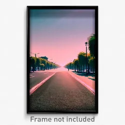 Pixel Art Poster - Webbed Boulevard (8 Bit Psychedelic Trippy Video Game Print)