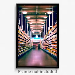 Pixel Art Poster - Wonderful Aisle (8 Bit Psychedelic Trippy Video Game Print)