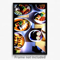 Pixel Art Poster - Acclaimed Enchiladas (8 Bit Psychedelic Video Game Print)
