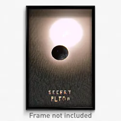 Pixel Art Poster - Secret Pluto (8 Bit Psychedelic Trippy Video Game Print)