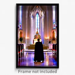 Pixel Art Poster - Notable Chapel (8 Bit Psychedelic Trippy Video Game Print)