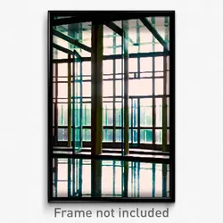 Pixel Art Poster - Glass Battlements (8 Bit Psychedelic Trippy Video Game Print)